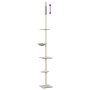 Árbol rascador gatos suelo a techo gris claro 263,5-289,5 cm de , Mobiliario para gatos - Ref: Foro24-171709, Precio: 85,20 €...
