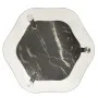 Mesa auxiliar 2 niveles vidrio transparente y negro 38x38x50 cm de vidaXL, Mesas auxiliares - Ref: Foro24-322792, Precio: 33,...