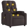 Sillón de masaje reclinable de tela marrón oscuro de , Sillones - Ref: Foro24-372496, Precio: 219,36 €, Descuento: %