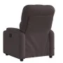 Sillón de masaje reclinable de tela marrón oscuro de , Sillones - Ref: Foro24-372496, Precio: 219,36 €, Descuento: %