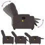 Sillón de masaje reclinable de tela marrón oscuro de , Sillones - Ref: Foro24-372496, Precio: 219,36 €, Descuento: %
