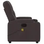 Sillón de masaje reclinable de tela marrón oscuro de , Sillones - Ref: Foro24-372496, Precio: 219,36 €, Descuento: %
