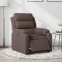 Sillón reclinable eléctrico tela marrón oscuro by , Armchairs - Ref: Foro24-3204961, Price: 289,04 €, Discount: %