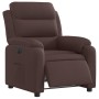 Sillón reclinable eléctrico tela marrón oscuro de , Sillones - Ref: Foro24-3204961, Precio: 283,10 €, Descuento: %