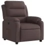 Sillón reclinable eléctrico tela marrón oscuro by , Armchairs - Ref: Foro24-3204961, Price: 289,04 €, Discount: %