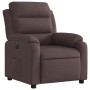 Sillón reclinable eléctrico tela marrón oscuro de , Sillones - Ref: Foro24-3204961, Precio: 283,10 €, Descuento: %