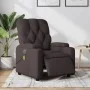 Sillón reclinable de masaje eléctrico tela marrón oscuro by , Armchairs - Ref: Foro24-3204703, Price: 267,97 €, Discount: %