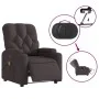 Sillón reclinable de masaje eléctrico tela marrón oscuro by , Armchairs - Ref: Foro24-3204703, Price: 267,97 €, Discount: %