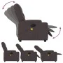 Sillón reclinable de masaje eléctrico tela marrón oscuro by , Armchairs - Ref: Foro24-3204703, Price: 267,97 €, Discount: %