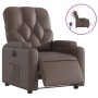 Sillón reclinable eléctrico de cuero sintético marrón de , Sillones - Ref: Foro24-3204760, Precio: 243,95 €, Descuento: %