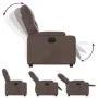 Sillón reclinable eléctrico de cuero sintético marrón de , Sillones - Ref: Foro24-3204760, Precio: 254,55 €, Descuento: %