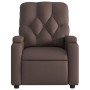 Sillón reclinable eléctrico de cuero sintético marrón de , Sillones - Ref: Foro24-3204760, Precio: 243,95 €, Descuento: %