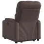 Sillón reclinable elevable eléctrico de cuero sintético marrón de , Sillones - Ref: Foro24-3204788, Precio: 337,75 €, Descuen...