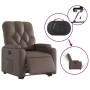 Sillón reclinable elevable eléctrico de cuero sintético marrón de , Sillones - Ref: Foro24-3204788, Precio: 314,31 €, Descuen...