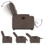 Sillón reclinable elevable eléctrico de cuero sintético marrón de , Sillones - Ref: Foro24-3204788, Precio: 337,75 €, Descuen...
