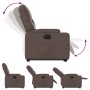 Sillón reclinable elevable eléctrico de cuero sintético marrón de , Sillones - Ref: Foro24-3204788, Precio: 314,31 €, Descuen...