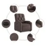 Sillón reclinable elevable eléctrico de cuero sintético marrón de , Sillones - Ref: Foro24-3204788, Precio: 337,75 €, Descuen...