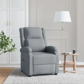 Sillón reclinable de tela gris claro de , Sillones - Ref: Foro24-348435, Precio: 189,45 €, Descuento: %