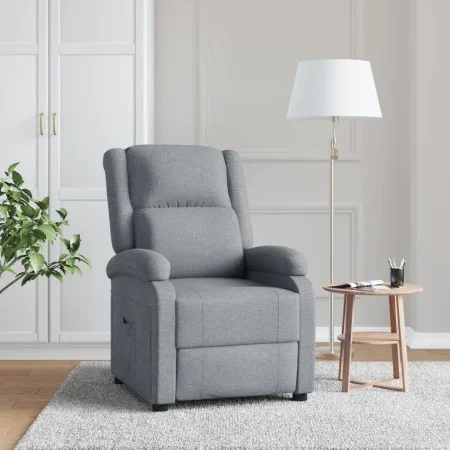 Sillón reclinable de tela gris claro de , Sillones - Ref: Foro24-348435, Precio: 189,45 €, Descuento: %