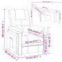 Sillón reclinable de tela verde oscuro de , Sillones - Ref: Foro24-348281, Precio: 175,44 €, Descuento: %