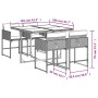 Set comedor de jardín 5 pzas con cojines ratán sintético beige de , Conjuntos de jardín - Ref: Foro24-3211258, Precio: 260,85...