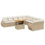 Set de sofás de jardín 11pzas con cojines ratán sintético beige de , Conjuntos de jardín - Ref: Foro24-3272388, Precio: 816,2...