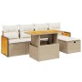 Juego de sofás jardín con cojines 6 pzas ratán sintético beige de , Conjuntos de jardín - Ref: Foro24-3276243, Precio: 394,63...