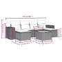 Set de comedor de jardín 7 pzas y cojines ratán sintético negro de , Conjuntos de jardín - Ref: Foro24-3255263, Precio: 416,6...