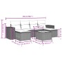 Set de comedor de jardín 7 pzas y cojines ratán sintético negro de , Conjuntos de jardín - Ref: Foro24-3255263, Precio: 407,4...
