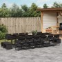 Set de muebles jardín 17 pzas con cojines ratán sintético negro de , Conjuntos de jardín - Ref: Foro24-3211363, Precio: 871,3...