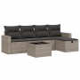 Set de muebles de jardín 6 pzas y cojines ratán sintético gris de , Conjuntos de jardín - Ref: Foro24-3263476, Precio: 340,75...