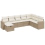 Juego de sofás de jardín con cojines beige 8 pzas ratán PE de , Conjuntos de jardín - Ref: Foro24-3263584, Precio: 531,77 €, ...