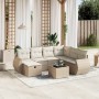 Juego de sofás de jardín con cojines beige 8 pzas ratán PE de , Conjuntos de jardín - Ref: Foro24-3264154, Precio: 548,98 €, ...