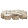 Juego de sofás de jardín con cojines beige 8 pzas ratán PE de , Conjuntos de jardín - Ref: Foro24-3264154, Precio: 548,98 €, ...