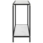 Mesa de consola blanco vidrio templado 80x35x75 cm de vidaXL, Mesas auxiliares - Ref: Foro24-322833, Precio: 56,47 €, Descuen...