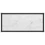 Mesa de consola blanco vidrio templado 80x35x75 cm de vidaXL, Mesas auxiliares - Ref: Foro24-322833, Precio: 56,47 €, Descuen...