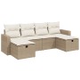 Juego de sofás jardín con cojines 6 pzas ratán sintético beige de , Conjuntos de jardín - Ref: Foro24-3263544, Precio: 389,37...