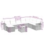 Set de sofás de jardín 9 pzas con cojines ratán sintético beige de , Conjuntos de jardín - Ref: Foro24-3263904, Precio: 576,9...