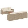 Juego de sofás de jardín con cojines beige 8 pzas ratán PE de , Conjuntos de jardín - Ref: Foro24-3256359, Precio: 564,39 €, ...