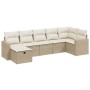 Set sofás de jardín 7 piezas y cojines ratán sintético beige de , Conjuntos de jardín - Ref: Foro24-3263504, Precio: 463,97 €...