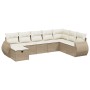 Juego de sofás de jardín con cojines beige 8 pzas ratán PE de , Conjuntos de jardín - Ref: Foro24-3264204, Precio: 565,87 €, ...