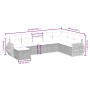 Juego de sofás de jardín con cojines beige 8 pzas ratán PE de , Conjuntos de jardín - Ref: Foro24-3264204, Precio: 565,87 €, ...