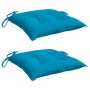 Cojines de silla de jardín 2 uds tela Oxford azul 50x50x7 cm de , Cojines para sillas y sofás - Ref: Foro24-361519, Precio: 2...