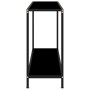 Mesa de consola negro vidrio templado 100x35x75 cm de vidaXL, Mesas auxiliares - Ref: Foro24-322836, Precio: 64,15 €, Descuen...