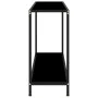 Mesa de consola negro vidrio templado 100x35x75 cm de vidaXL, Mesas auxiliares - Ref: Foro24-322836, Precio: 63,21 €, Descuen...