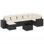 Set de sofás de jardín 8 piezas y cojines ratán sintético negro de , Conjuntos de jardín - Ref: Foro24-3255223, Precio: 477,8...