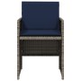 Sillones de jardín con cojines 4 uds ratán sintético gris de , Sillas de jardín - Ref: Foro24-4007442, Precio: 185,94 €, Desc...