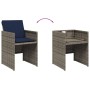 Sillones de jardín con cojines 4 uds ratán sintético gris de , Sillas de jardín - Ref: Foro24-4007442, Precio: 185,94 €, Desc...
