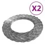 Alambres de espino BTO-22 2 uds acero 100 m de vidaXL, Cadenas, alambre y cuerda - Ref: Foro24-3057514, Precio: 48,94 €, Desc...