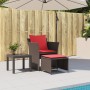 Sillón de jardín con reposapiés ratán sintético marrón de , Conjuntos de jardín - Ref: Foro24-368622, Precio: 122,96 €, Descu...